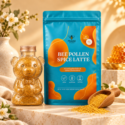 Bee Pollen Caramel Spice Latte