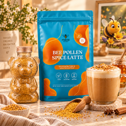 Bee Pollen Caramel Spice Latte