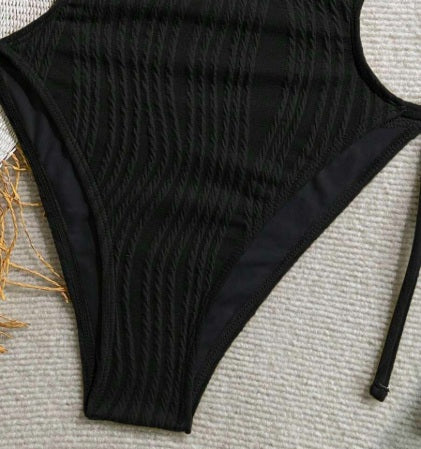 Knitted Black Sexy Bikini Swimwear