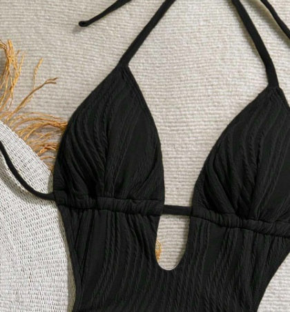 Knitted Black Sexy Bikini Swimwear